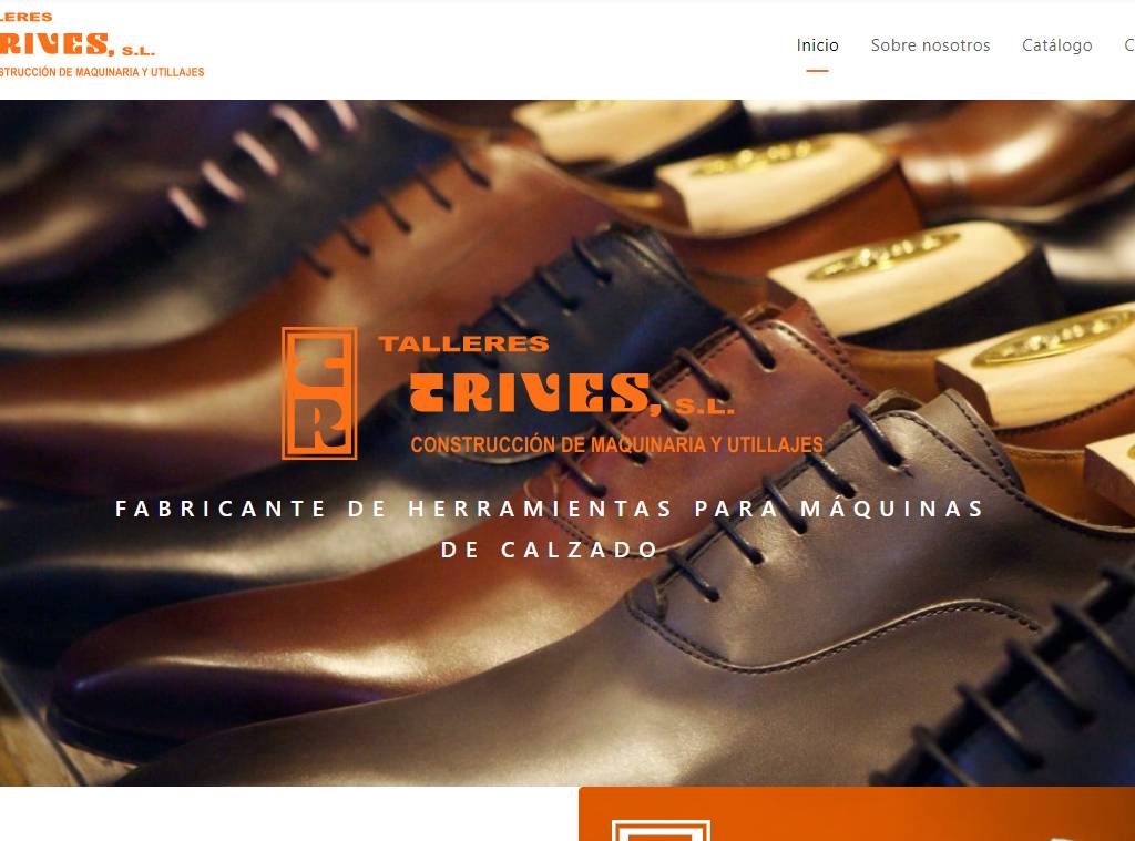 Talleres Trives renueva su página web catálogo con un diseño fresco y homogéneo: este es el resultado