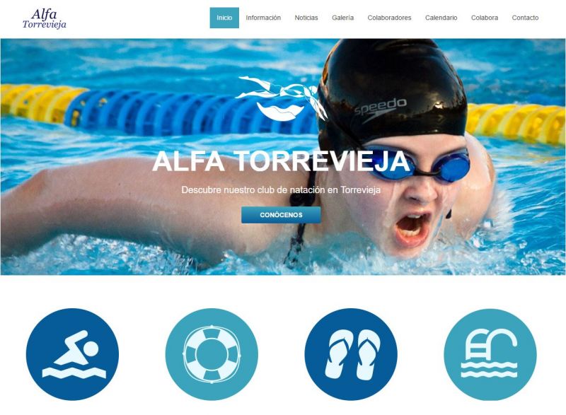 Club de Natación Alfa Torrevieja estrena Página Web