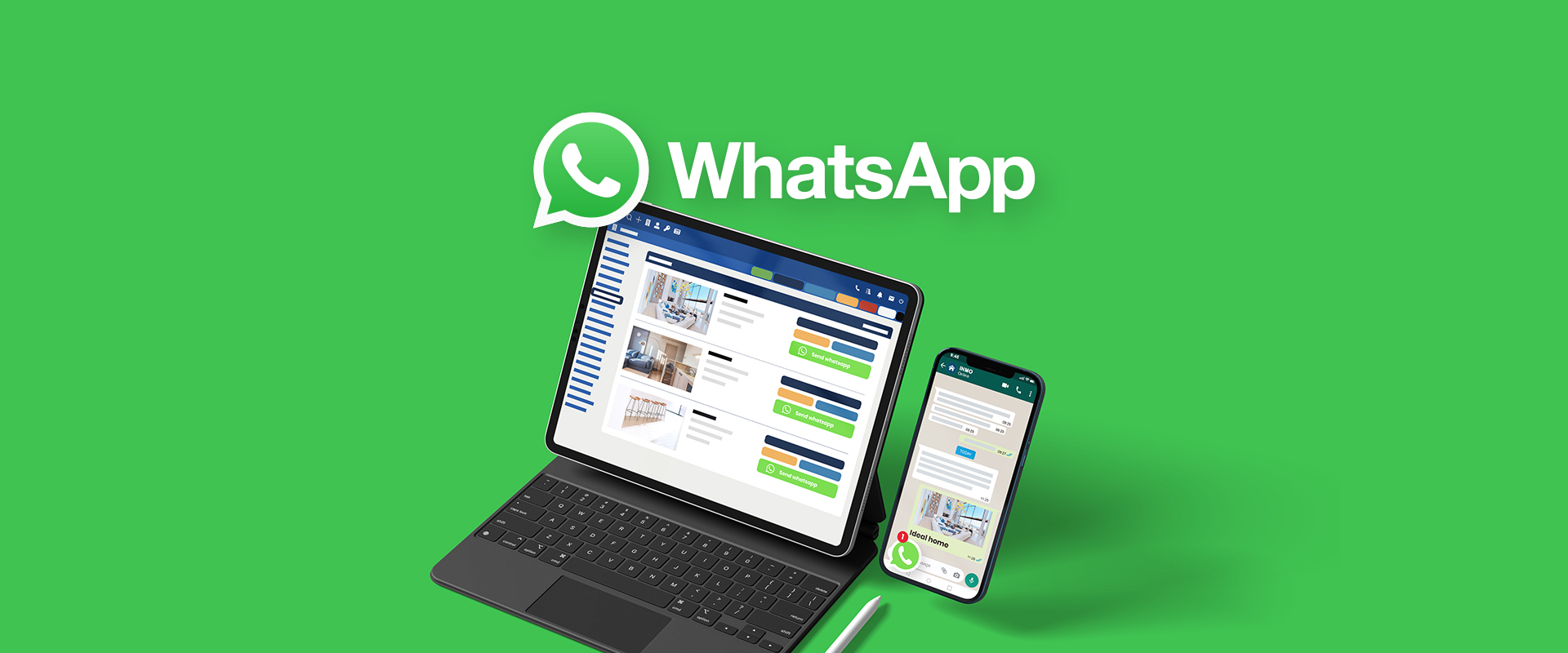 Envío por WhatsApp de viviendas y mensajes desde CRM Mediaelx