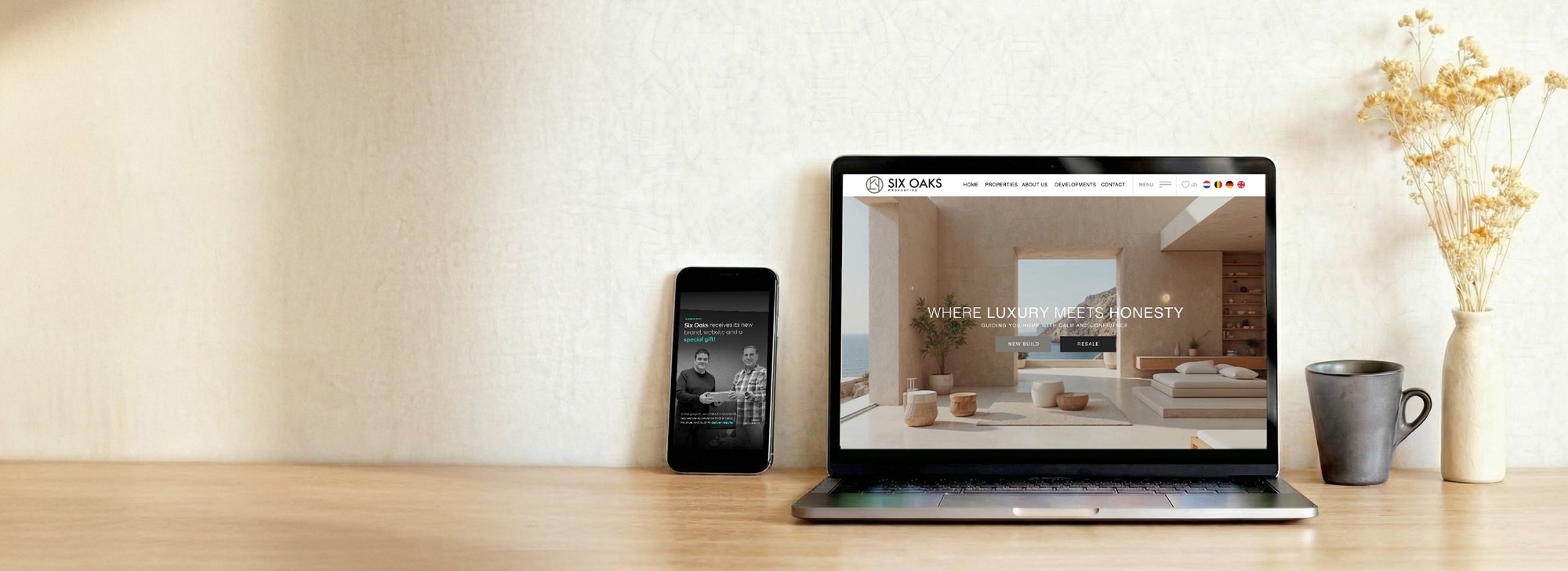 Branding, webbplats och premiumdesign för en fastighetsbyrå som satsar på excellens: Six Oaks Properties