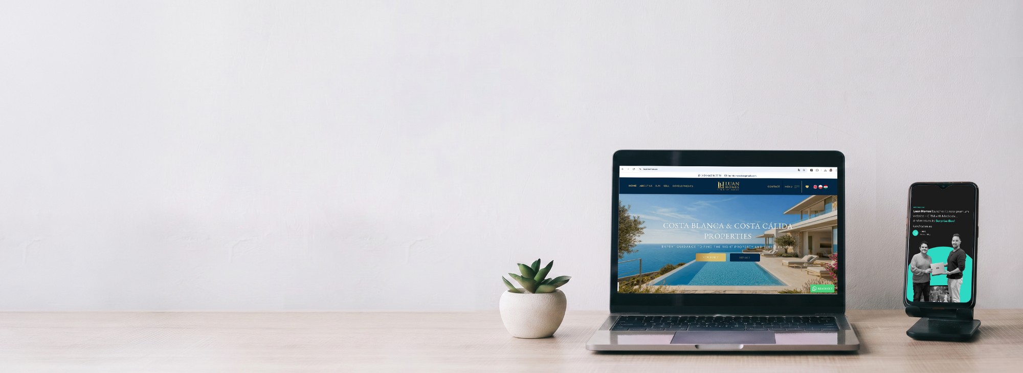 Luan Homes apuesta por una WEB premium + CRM Mediaelx para impulsar su crecimiento en Ciudad Quesada