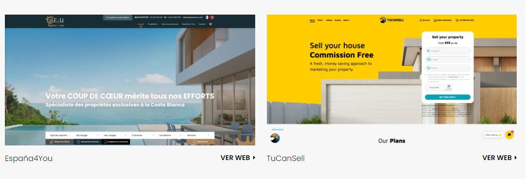Digitalisation is revolutionising the real estate sector, requiring highly innovative professional websites, such as TUCANSELL and ESPAÑA4YOU