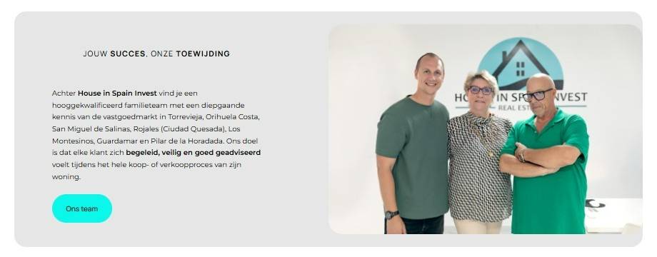 Una web inmobiliaria hecha para vender mejor en el mercado neerlandés: el caso de HOUSE IN SPAIN INVEST