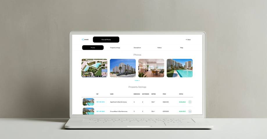 Developments module: take a leap forward in the quality of how you present and promote your new construction projects Developments module: take a leap forward in the quality of how you present and promote your new construction projects