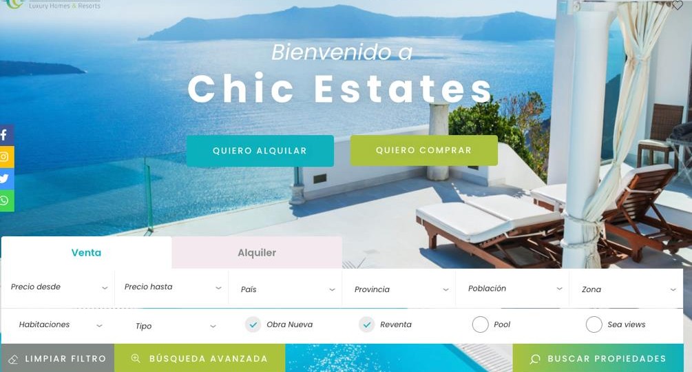 Have you seen the big makeover of Chic Estates? Mediaelx transforms its real estate website into a more modern and visual one.