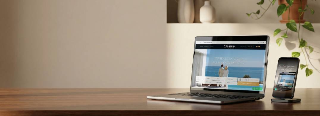 Visual, rápida y preparada para vender en 6 idiomas: el salto digital de Desire Properties