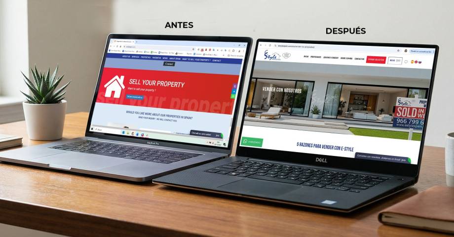 El antes y después de E-Style Spain: cuando una web inmobiliaria da un salto profesional