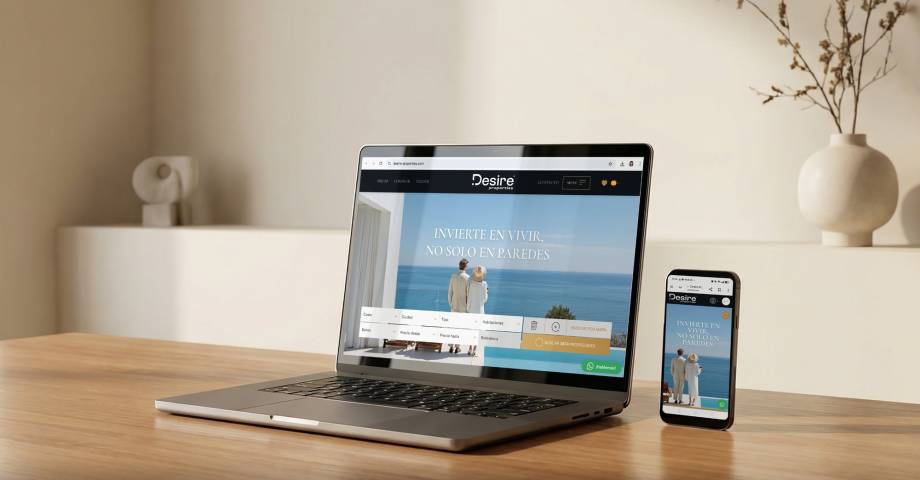 Visual, rápida y preparada para vender en 6 idiomas: el salto digital de Desire Properties