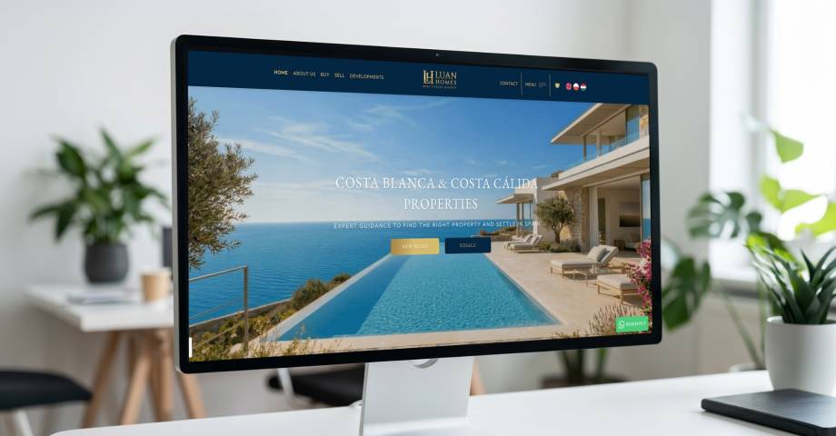 Luan Homes apuesta por una WEB premium + CRM Mediaelx para impulsar su crecimiento en Ciudad Quesada