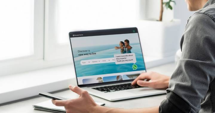whatsapp-knapp på eiendomsmeglerens nettsted whatsapp-knapp på eiendomsmeglerens nettsted
