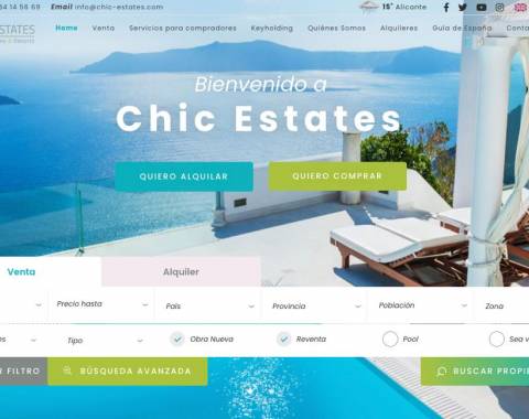 Tailor-made and professional web design for real estate agencies