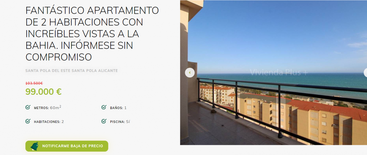  Vivienda Plus, the real estate agency in Elche that is committed to quality and design on its website
