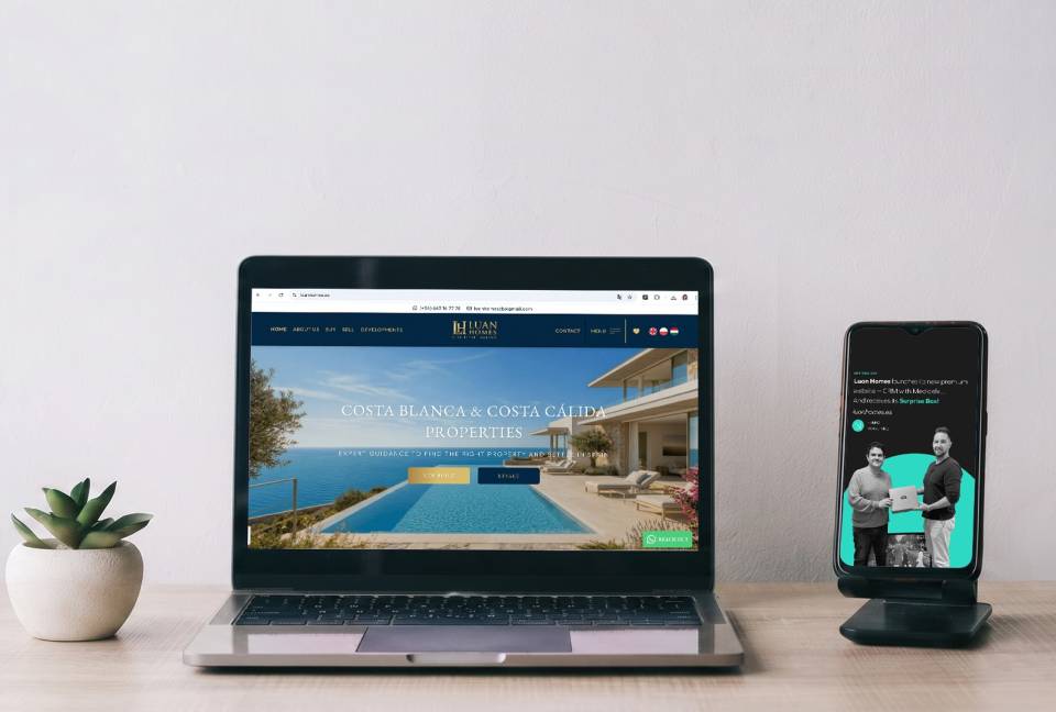 Luan Homes apuesta por una WEB premium + CRM Mediaelx para impulsar su crecimiento en Ciudad Quesada