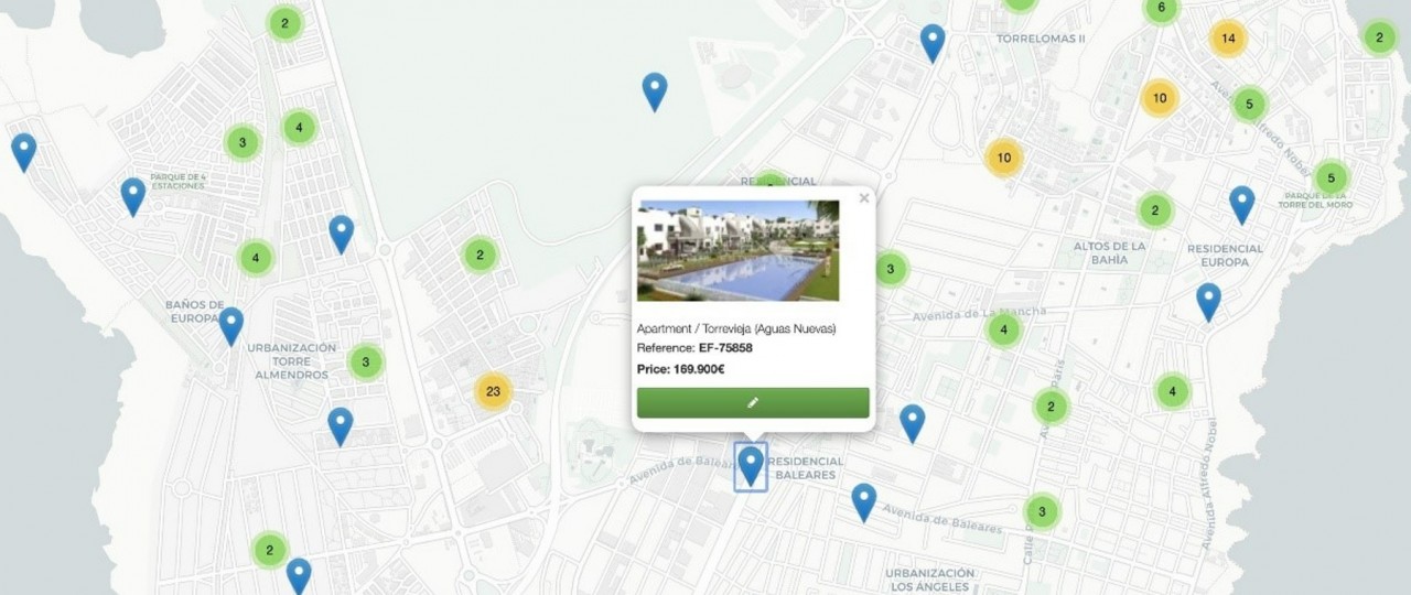 ​New functionality in the CRM: Private map with all your real properties and locations