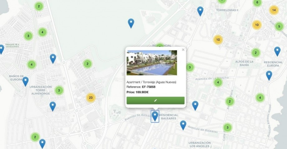 ​New functionality in the CRM: Private map with all your real properties and locations