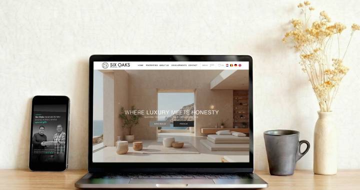 Branding, webbplats och premiumdesign för en fastighetsbyrå som satsar på excellens: Six Oaks Properties