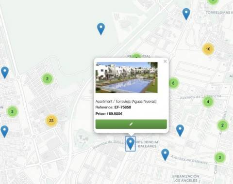 property map in Real Estate CRM