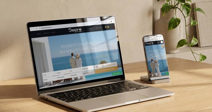 Visual, rápida y preparada para vender en 6 idiomas: el salto digital de Desire Properties