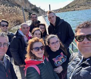 Mediaelx team bij het Elche Reservoir