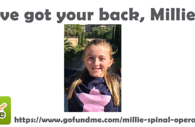 Mediaelx joins the cause 'We've got your back, Millie' by donating a web page