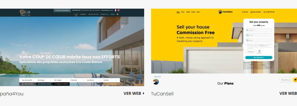 La digitalización revoluciona el sector inmobiliario requiriendo unas páginas web profesionales muy innovadoras, como TUCANSELL y ESPAÑA4YOU