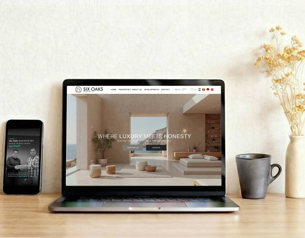 Branding, webbplats och premiumdesign för en fastighetsbyrå som satsar på excellens: Six Oaks Properties