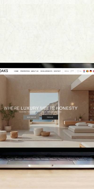Branding, webbplats och premiumdesign för en fastighetsbyrå som satsar på excellens: Six Oaks Properties