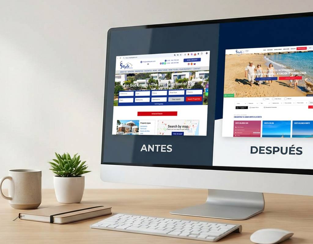 El antes y después de E-Style Spain: cuando una web inmobiliaria da un salto profesional
