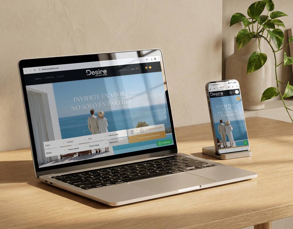 Visual, rápida y preparada para vender en 6 idiomas: el salto digital de Desire Properties