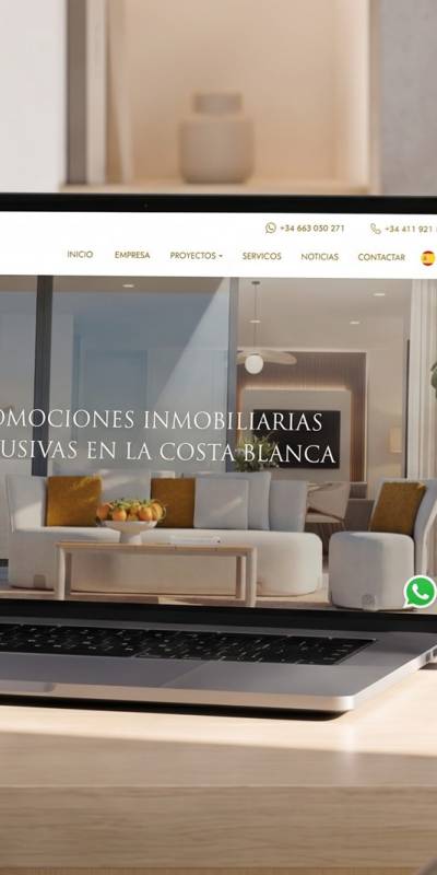 Prime Home Alicante estrena una web corporativa elegante y práctica para presentar sus proyectos